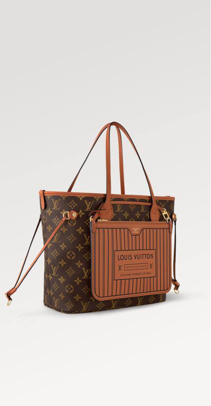 Louis Vuitton neverfull in side out mm 28x48
