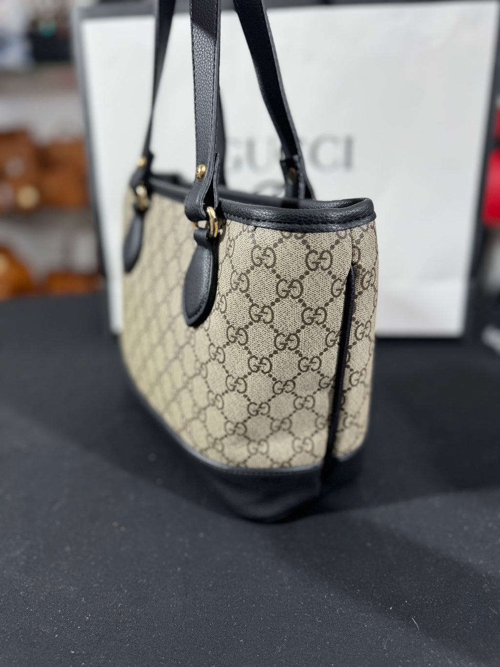 Cucci Ophidia medium tote bag black 30x23x12