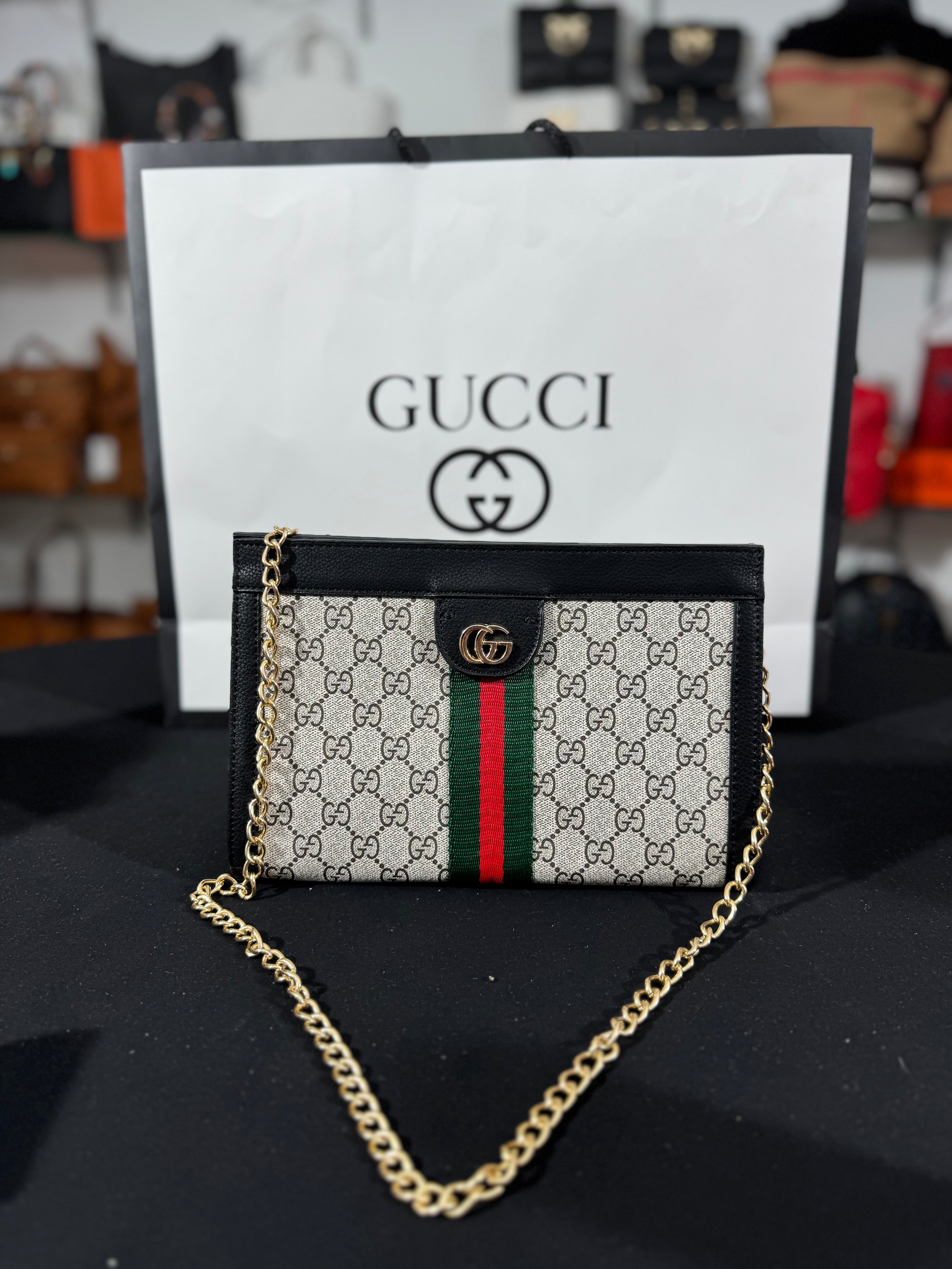 Cucci Ophidia medium shoulders bag black 25x17