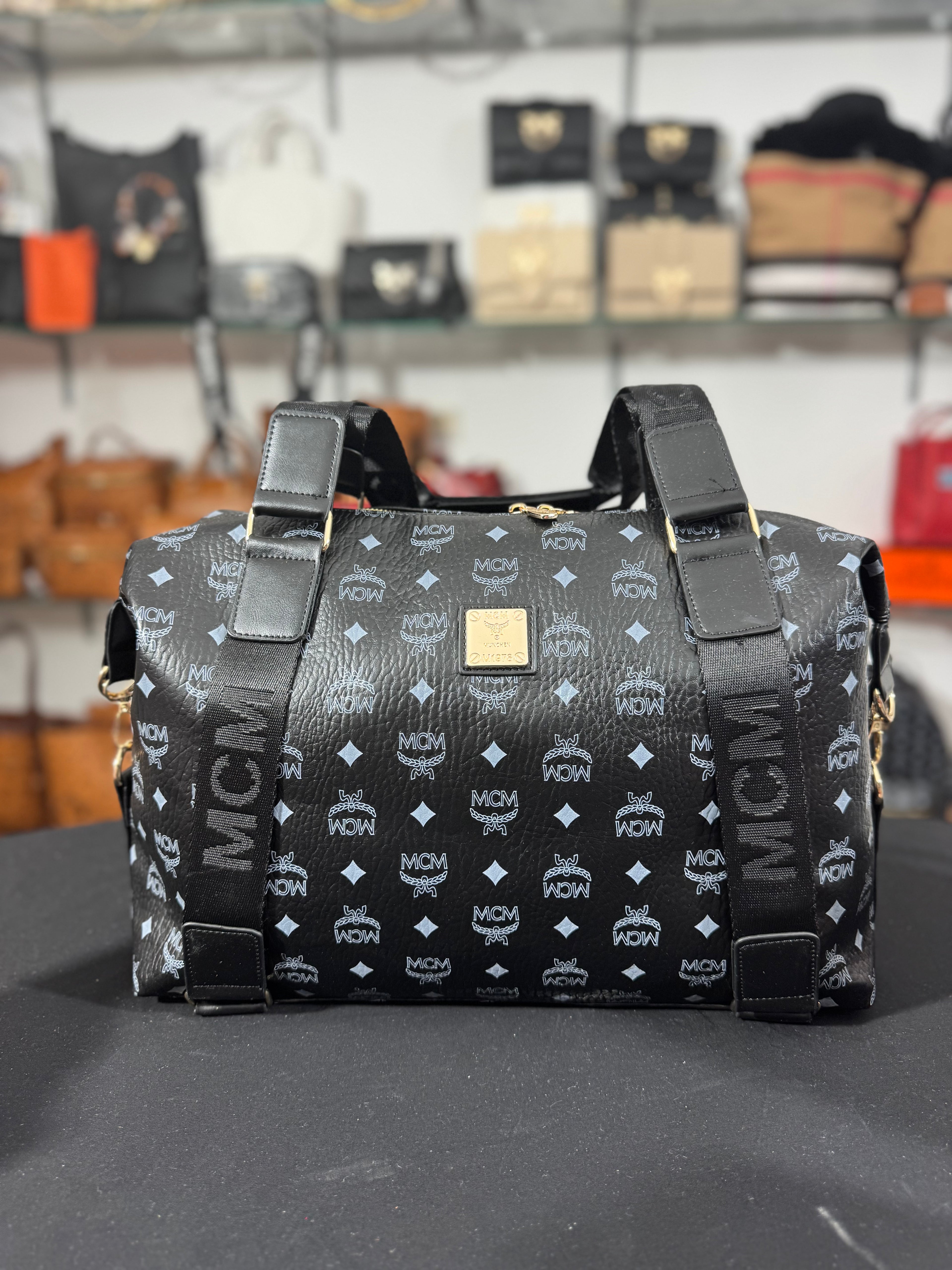 Travel bag mcm black 40x30