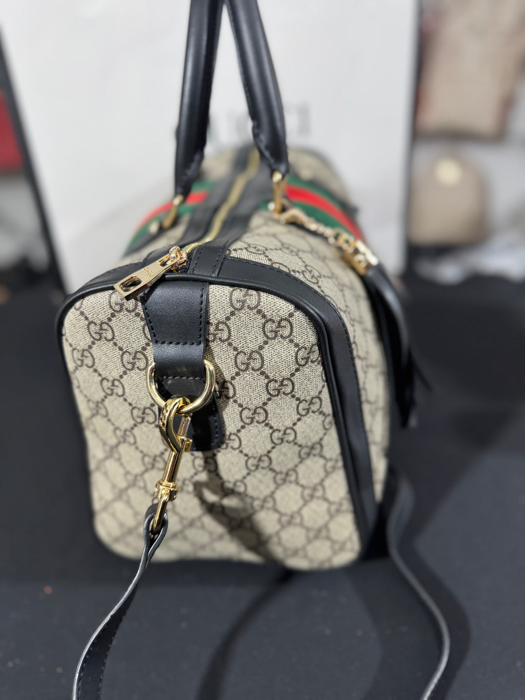 Cucci ophidia large Boston bag black 31x20x16.5