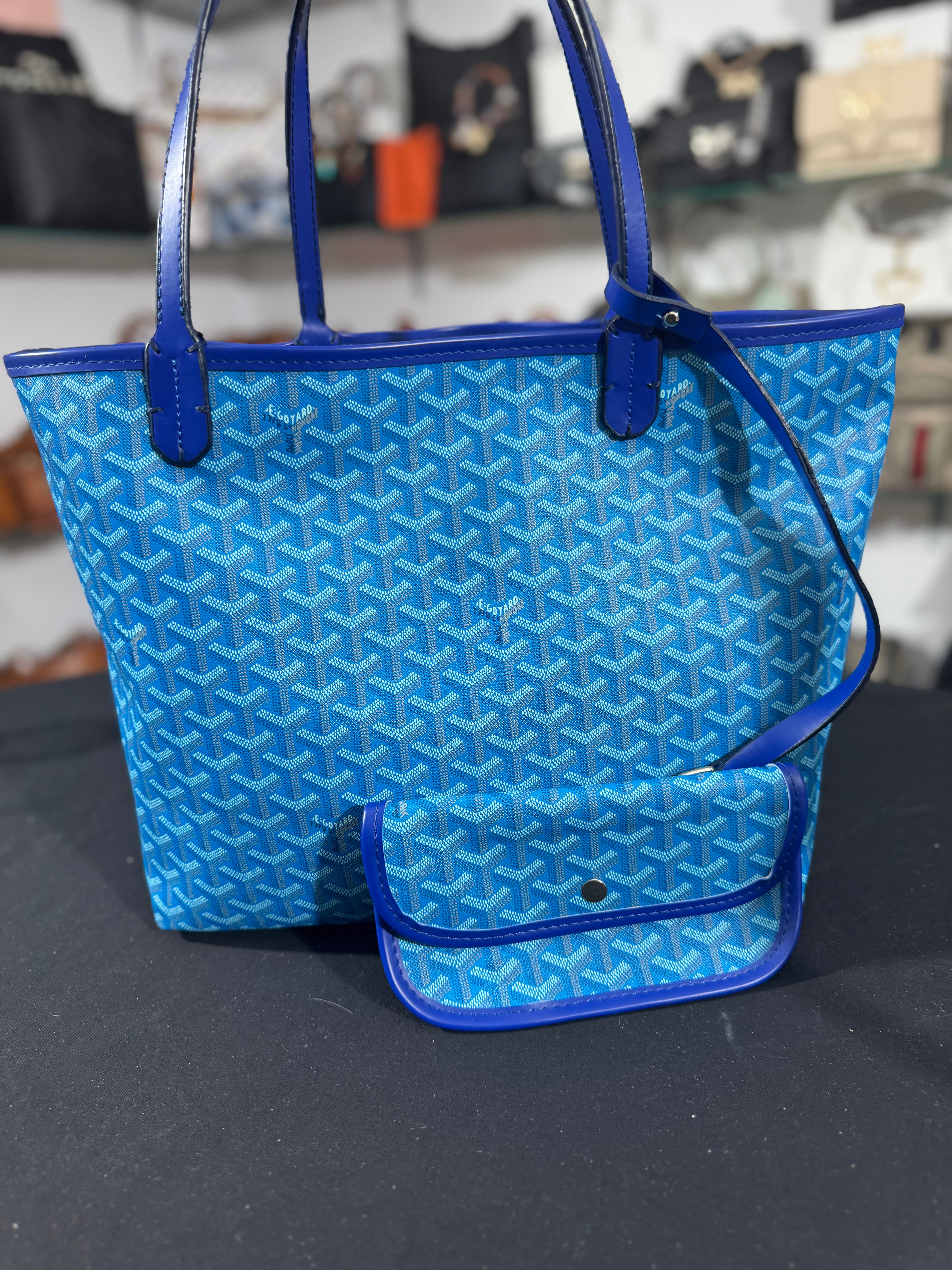 Goyard shopper light blue 40x30