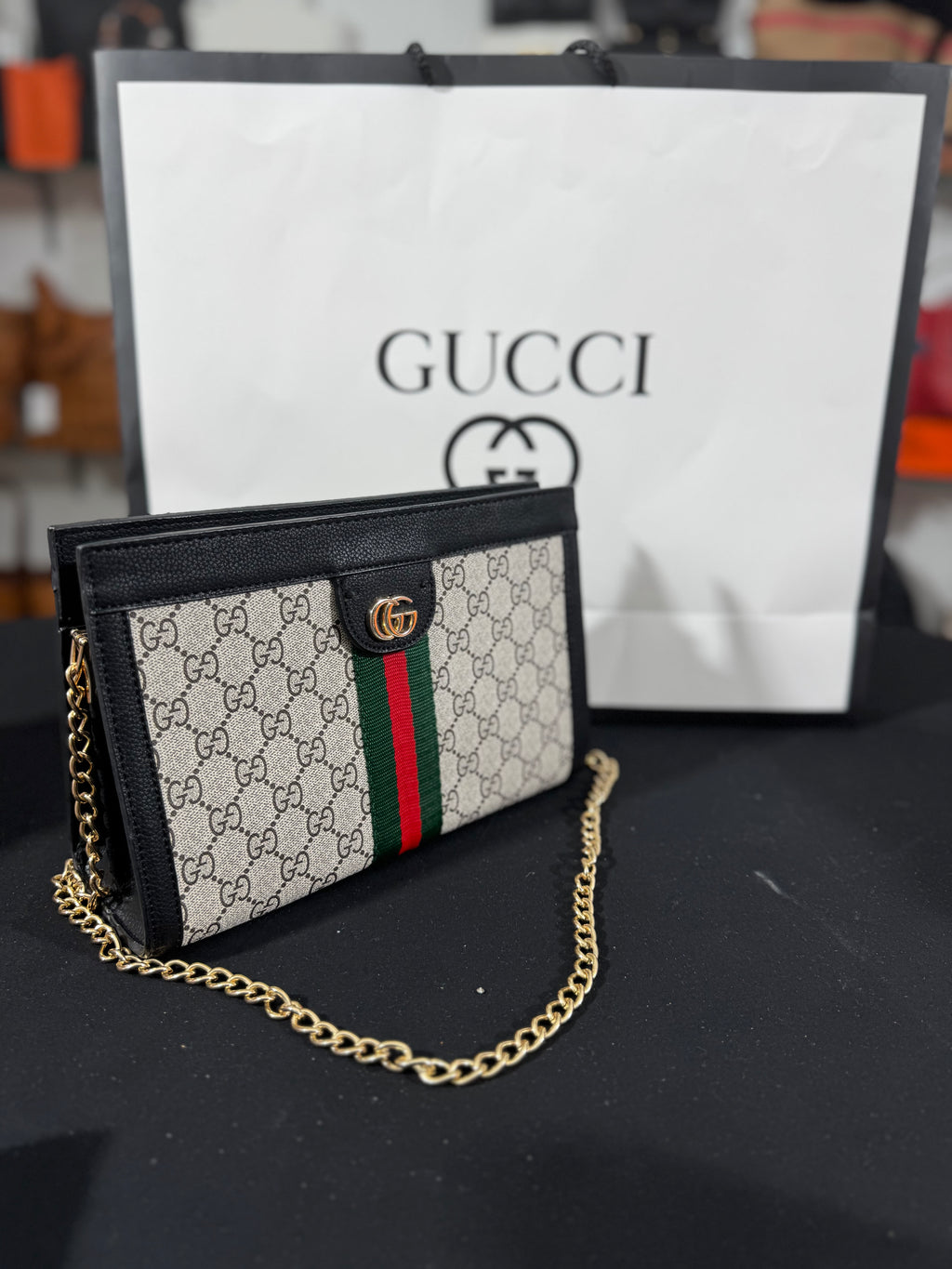 Cucci Ophidia medium shoulders bag black 25x17