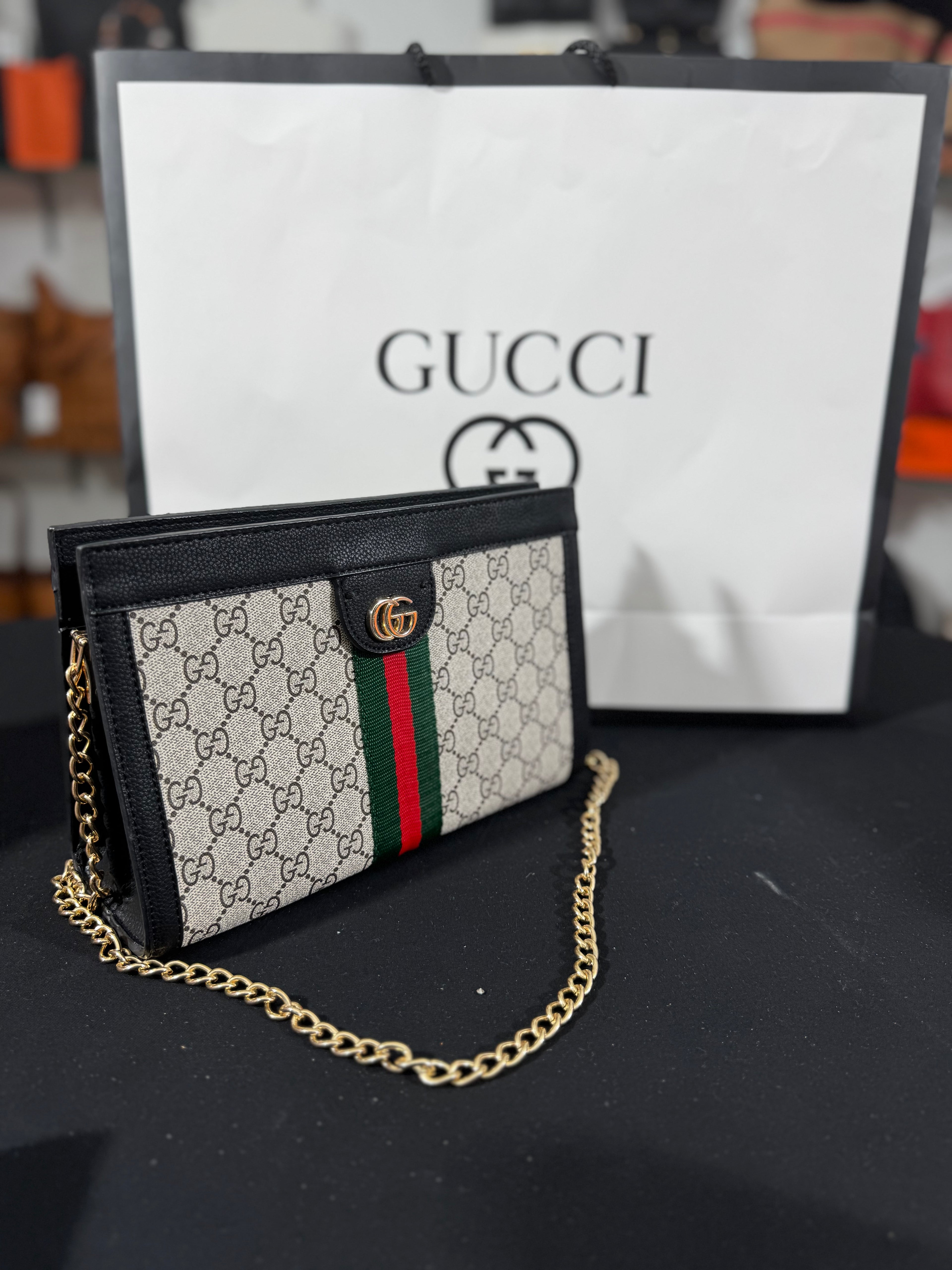 Cucci Ophidia medium shoulders bag black 25x17