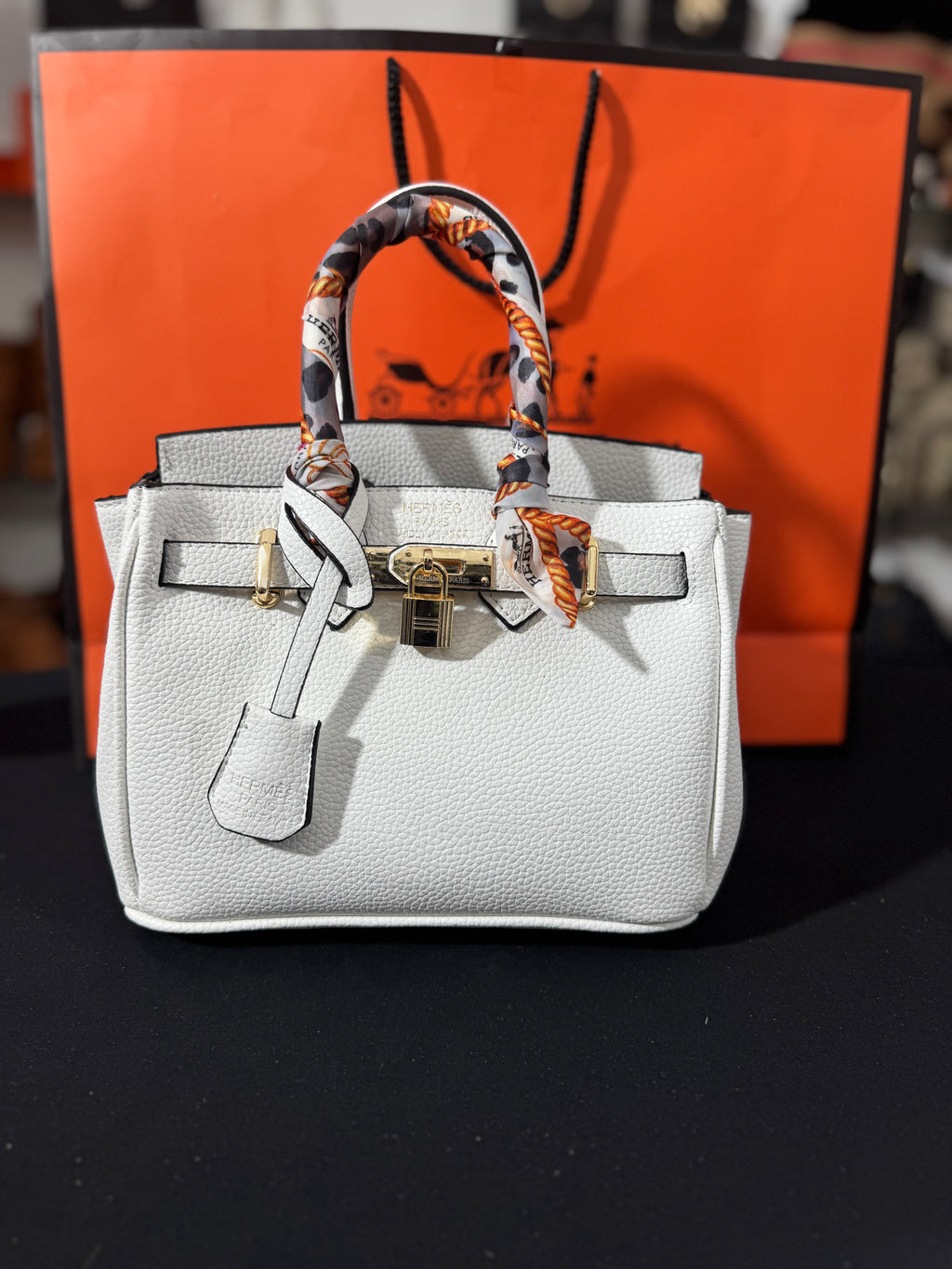 Hermes birkin white 24x17