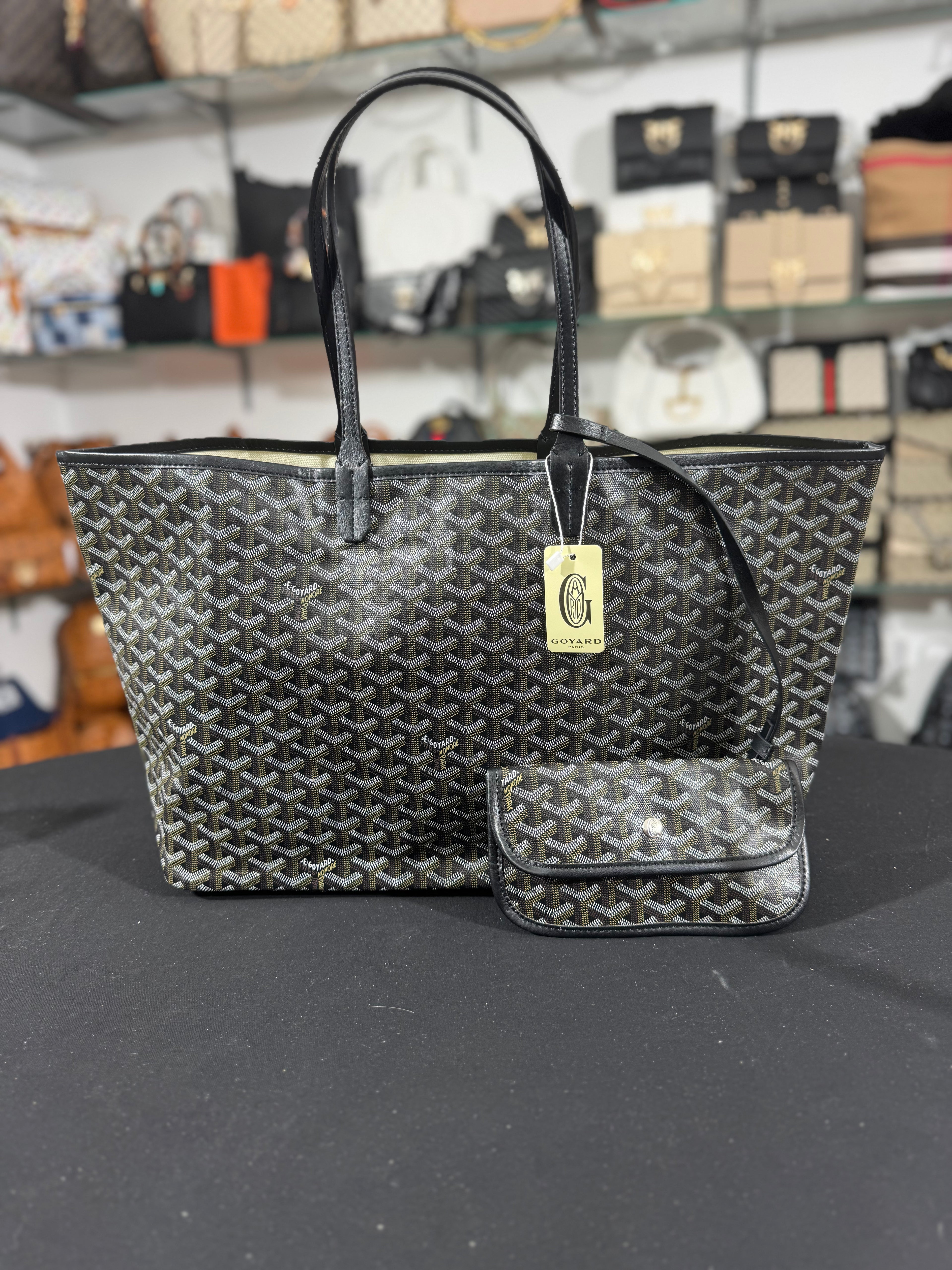 Goyard shopper black 50x30