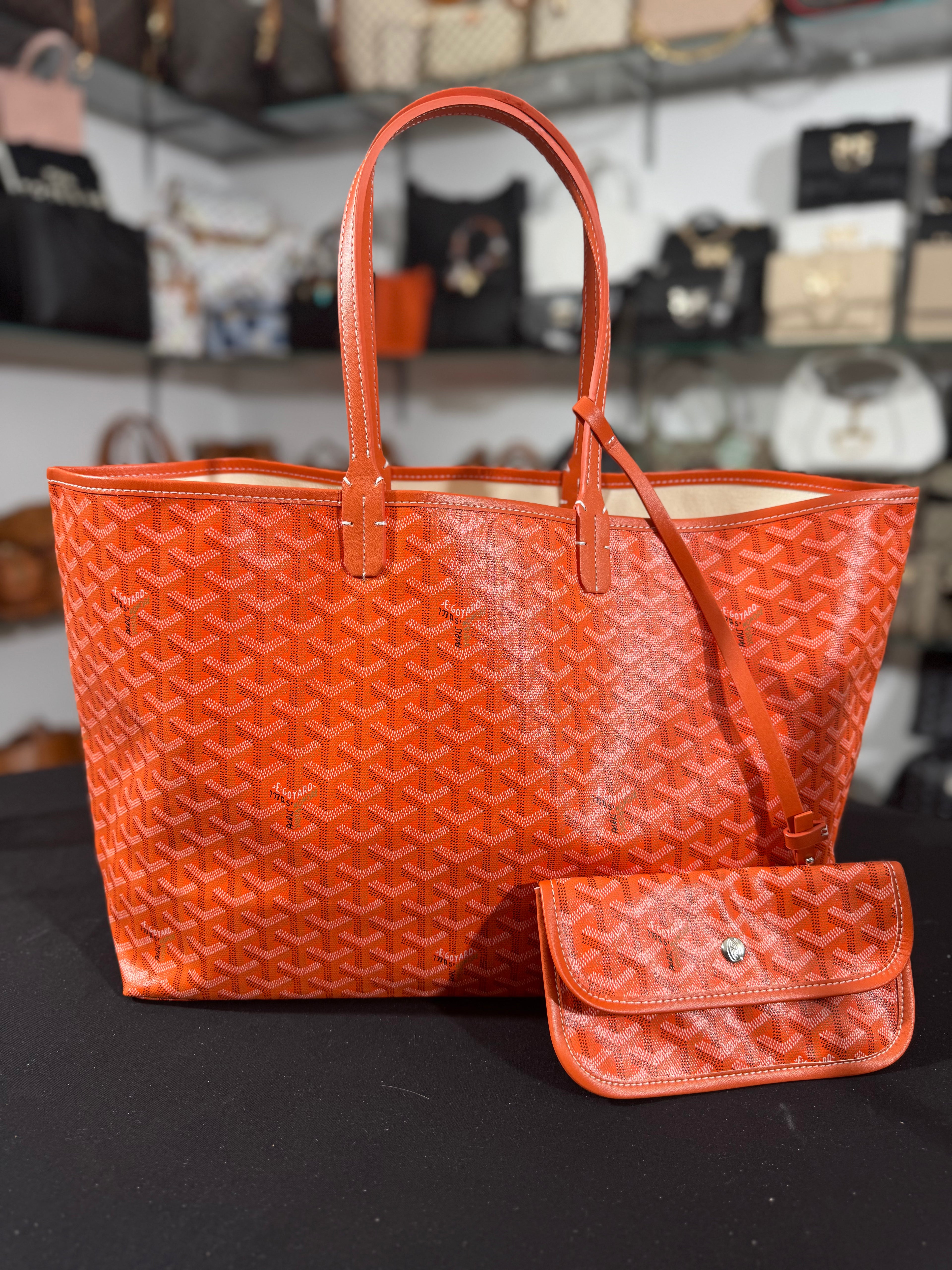 Goyard shopper orange 50x30
