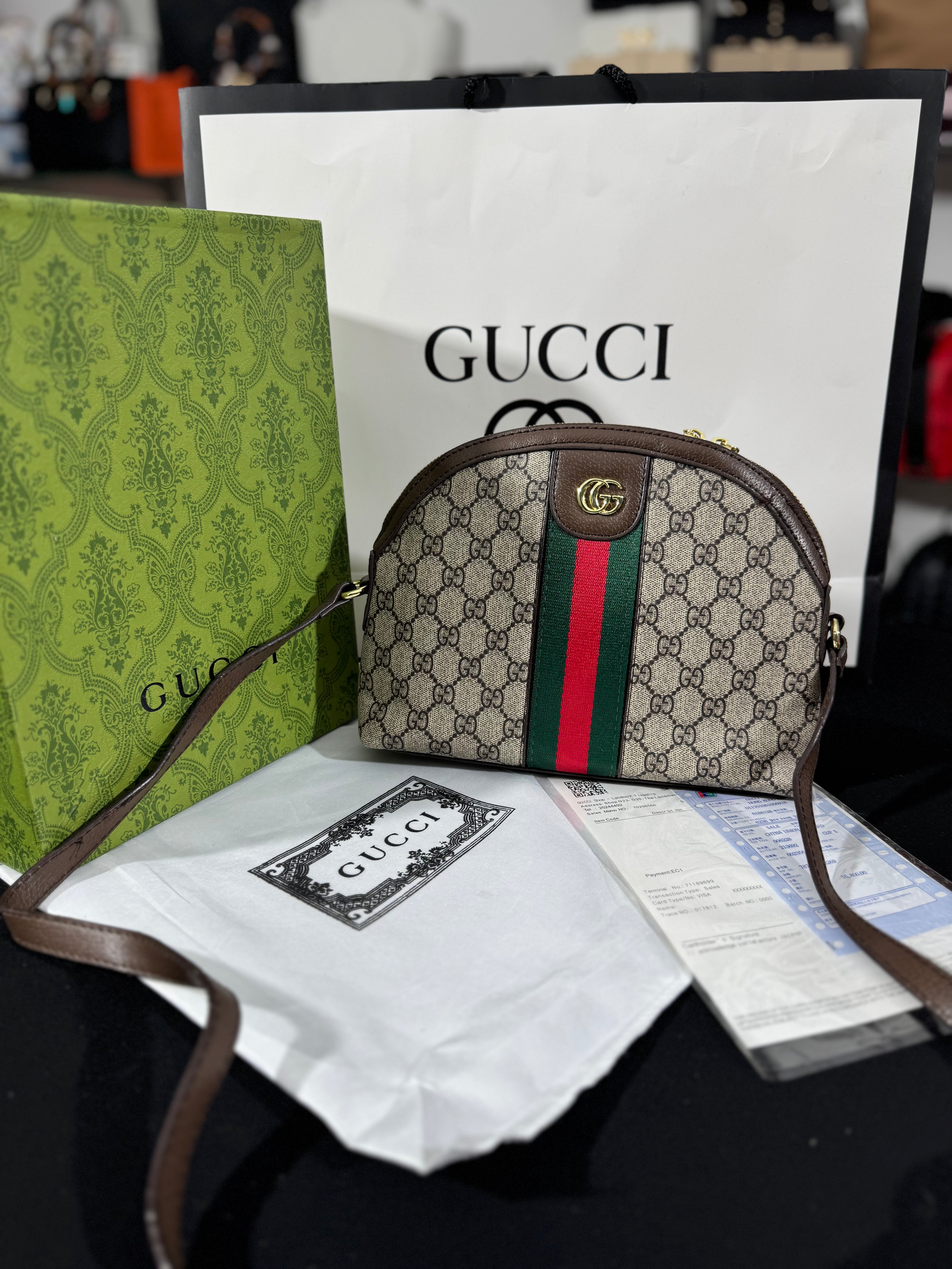 Cucci small shoulder bag brown 24x20x8