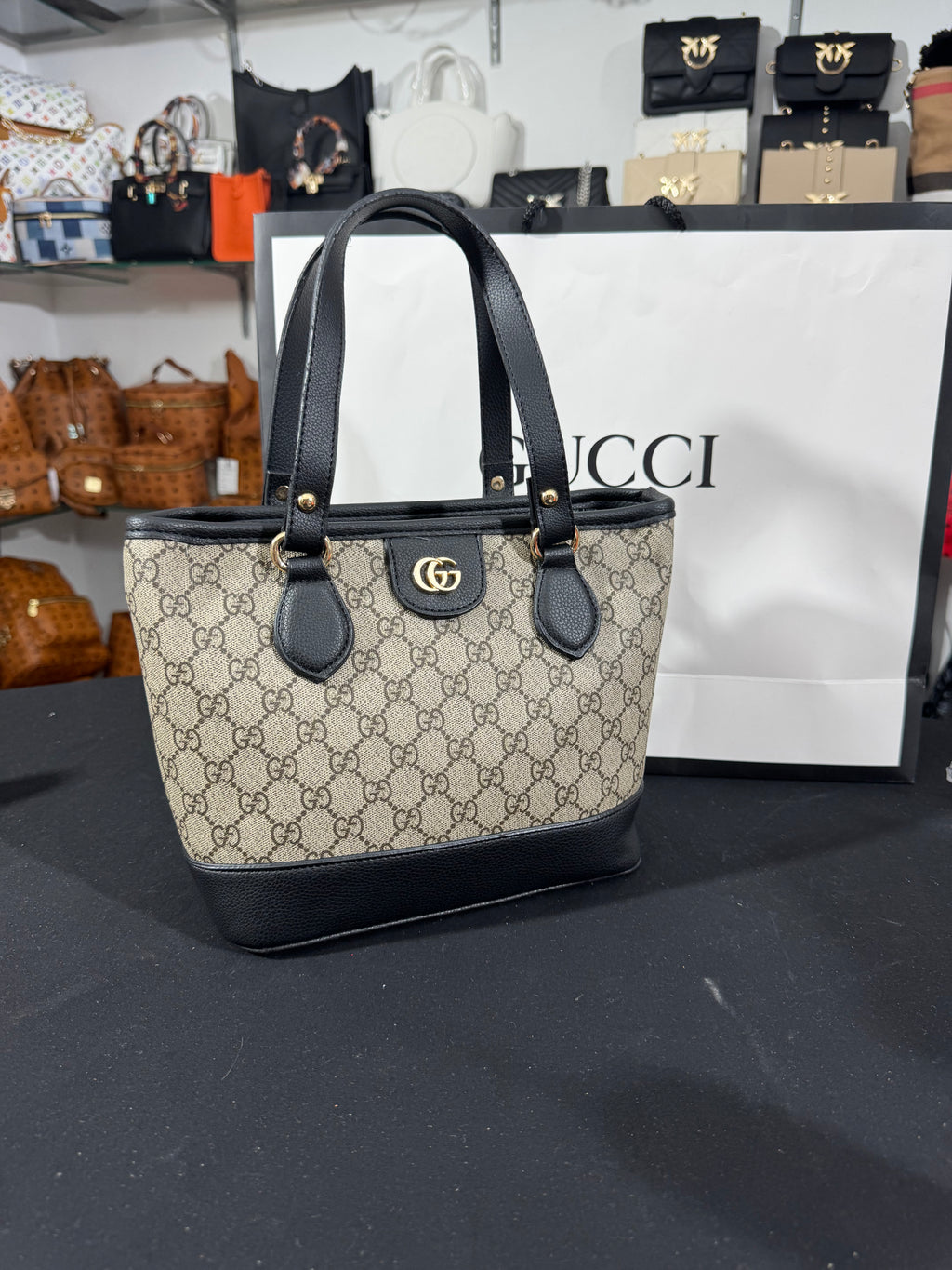 Cucci Ophidia medium tote bag black 30x23x12